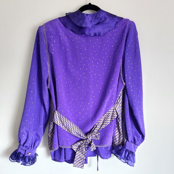 Vintage Jeanne Marc 3-Piece Women's Outfit Set Skirt, Top, and Jacket Purple - Picture 13 of 16